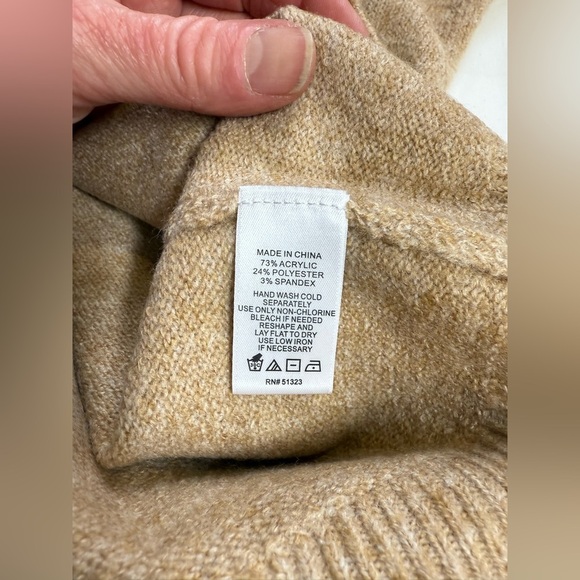 CECE Tan knit turtleneck sweater size XS - Picture 10 of 12